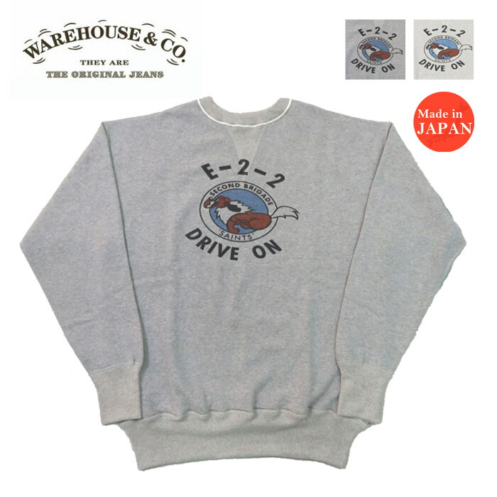 楽天市場】ウェアハウス WAREHOUSE 長袖 クルーネック プリント