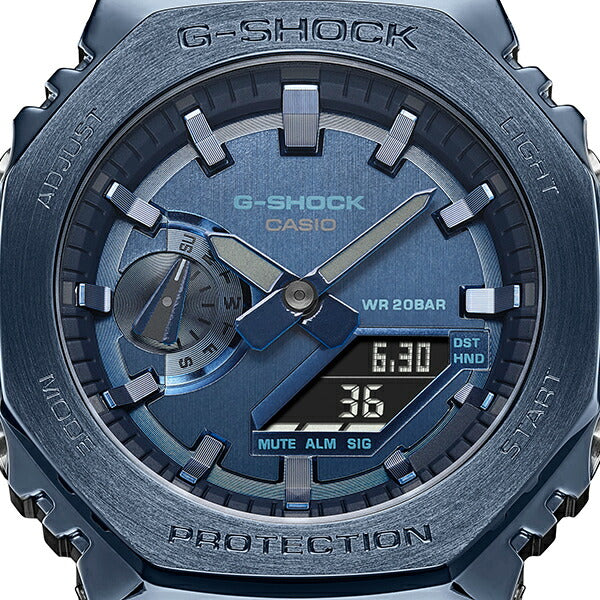 G-SHOCK ブルー メタルベゼル GM-2100N-2AJF メンズ 電池式 アナデジ