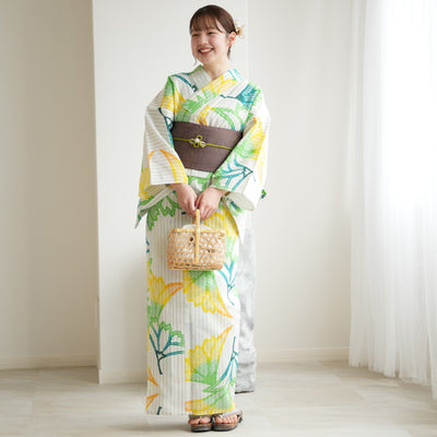 浴衣（黄色／イエロー） | utatane［公式］オンラインショップ