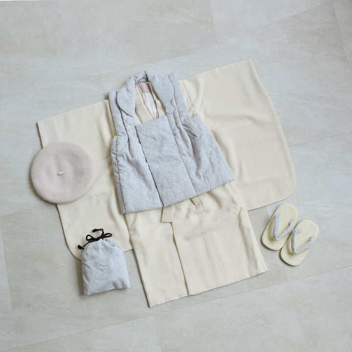 七五三 着物 3歳 男の子 被布セット ひよこ商店 ジャガード