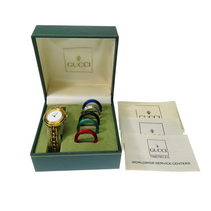 GUCCI/グッチ】 11/12.2 チェンジベゼル6 コマ調整不可 腕時計 GP
