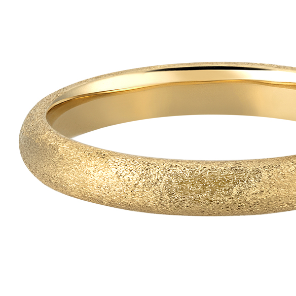 K18 カラーゴールドリング〕K18 リング イエローゴールド (幅約2.8mm