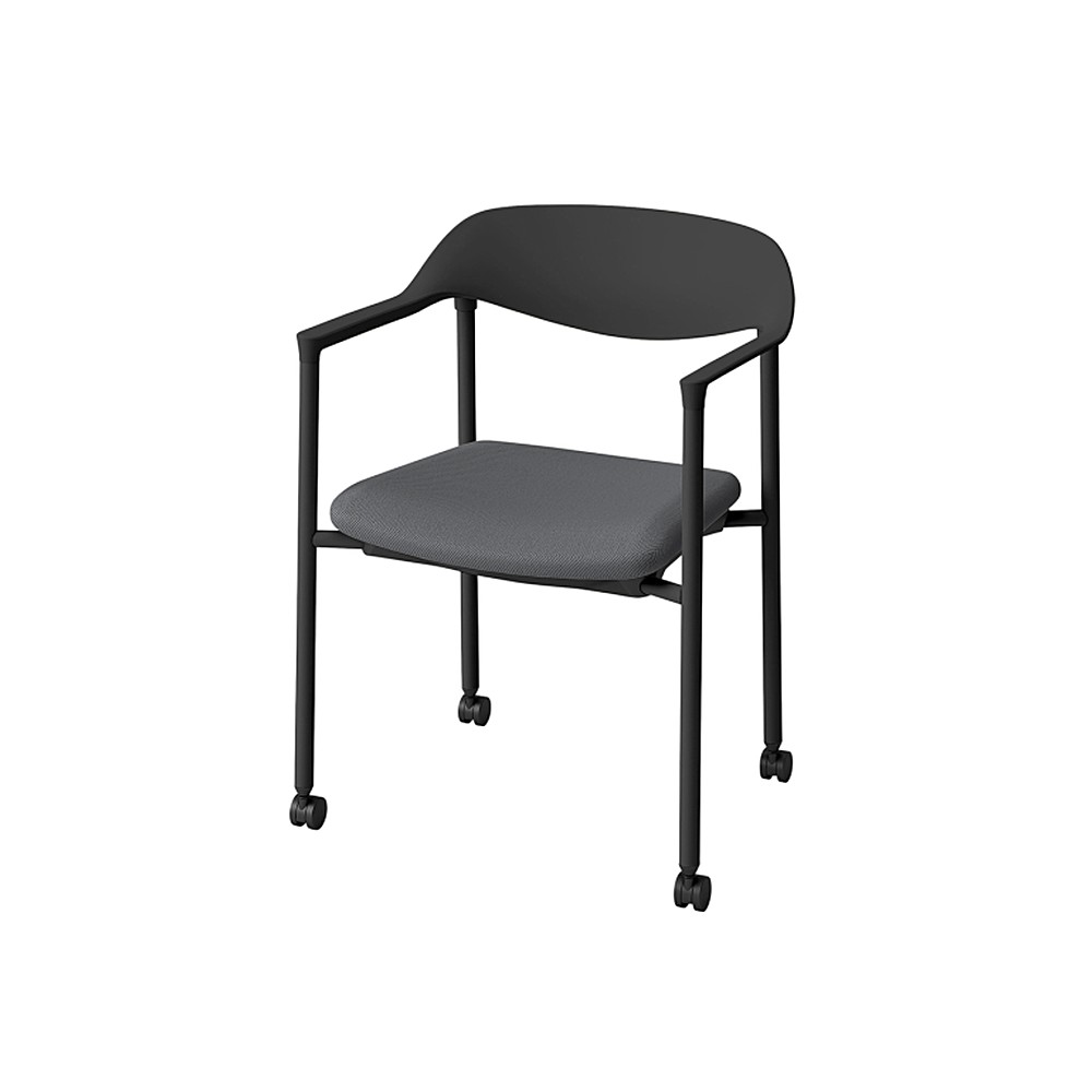 LK-6チェア 4本脚 キャスター付 KLK-655C-T1W2｜ミーティングチェア