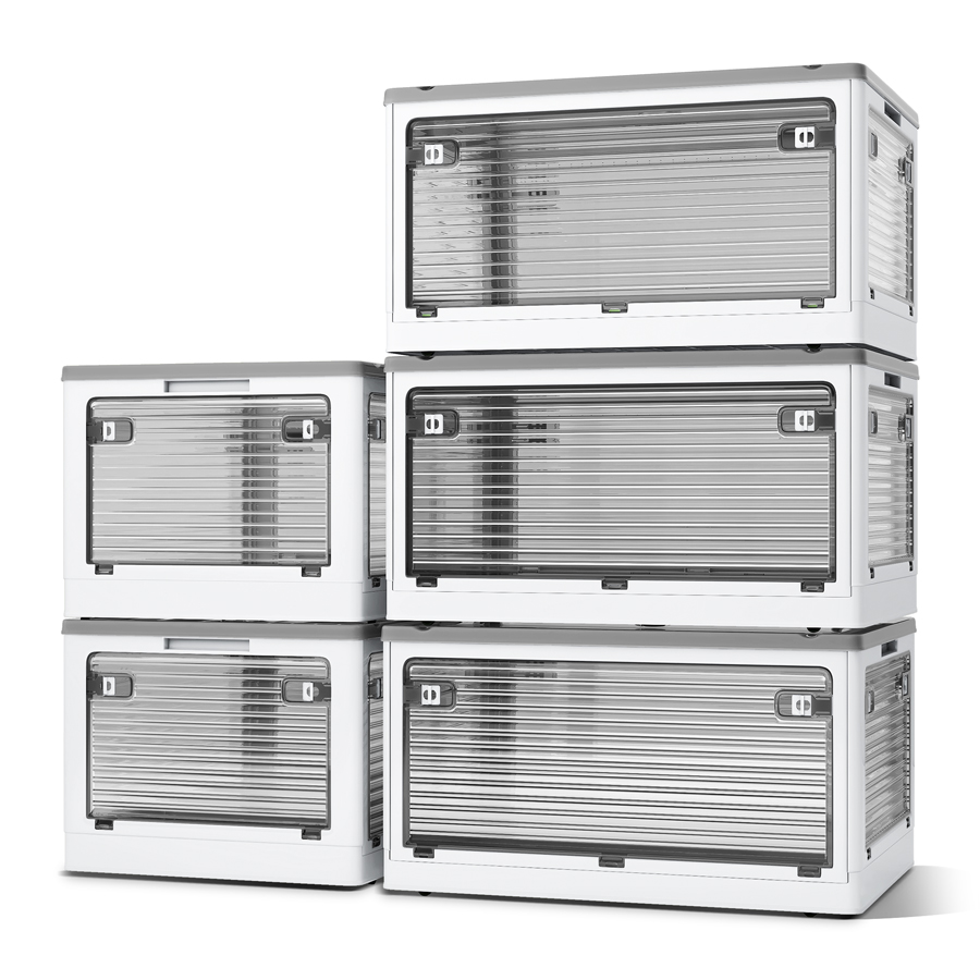 ミルオ君の鏡工房 収納ボックス 5個セット Mサイズ フタ付き おしゃれ