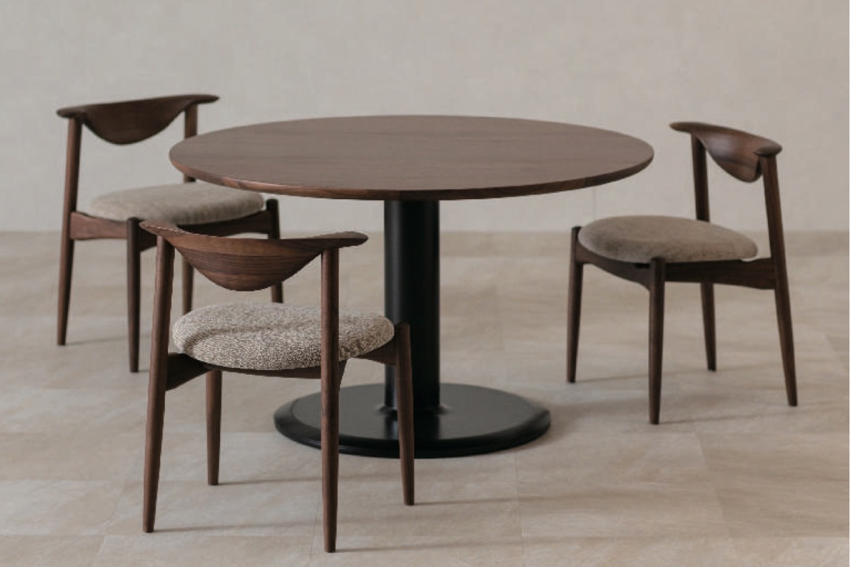 起立木工 【開梱設置無料】起立木工 ルッカ 円形テーブル ダイニング