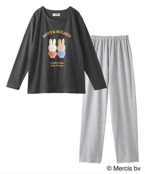 ニッセン（nissen） パジャマ 上下セット レディース ミッフィー 綿混