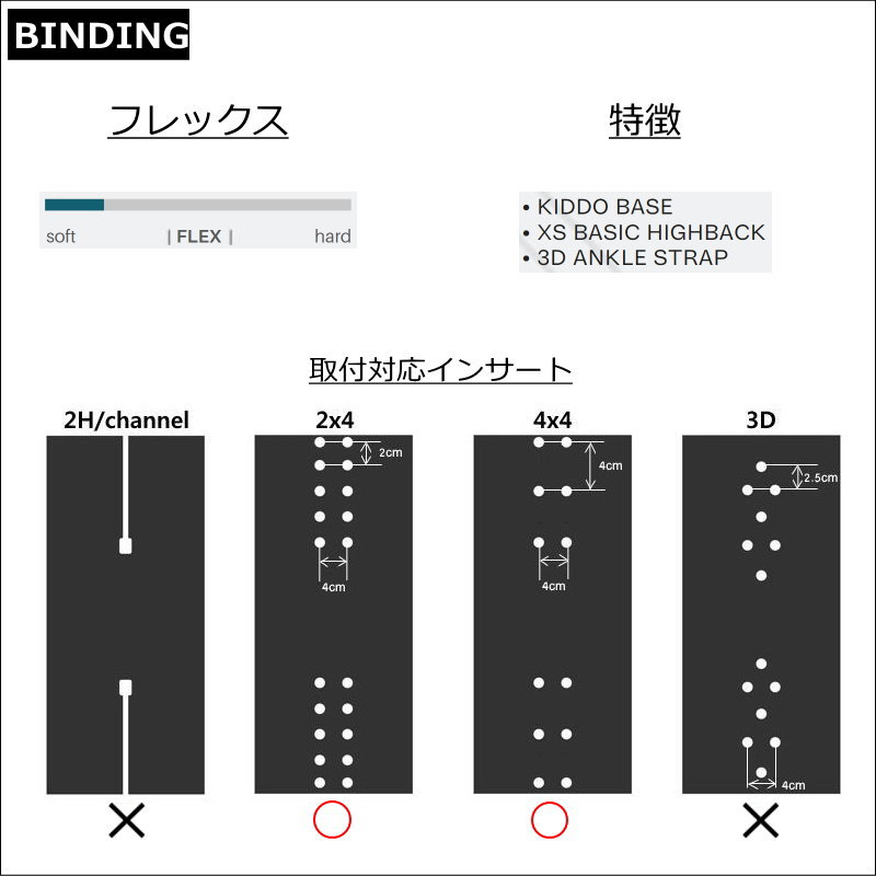 SP Binding 24-25 SP UNITED KIDDO カラー:BLACK エスピー キッド
