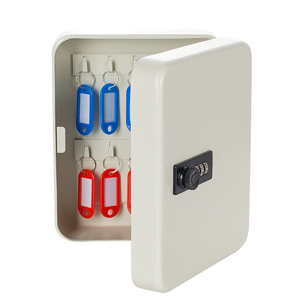 キーボックス 20個保管 キーケース 小型 壁掛け 壁付け ダイヤル式 鍵
