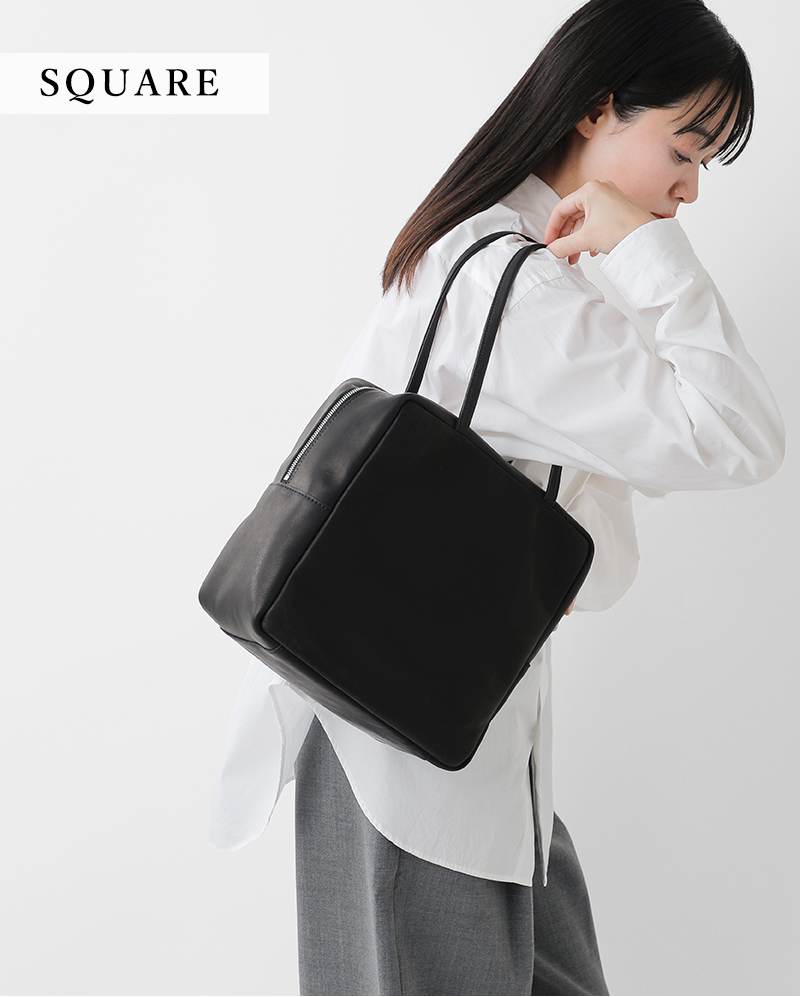 mormyrus モルミルス レザー スクエア トートバッグ m-148 レディース