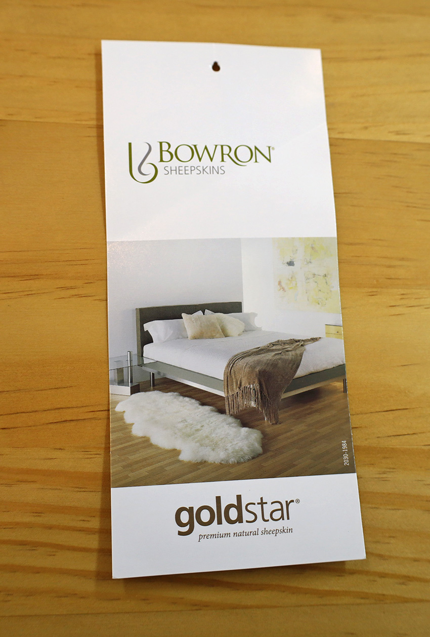 新品 在庫限り BOWRON ボーロン GOLD STAR ムートンラグ 5匹 ホワイト