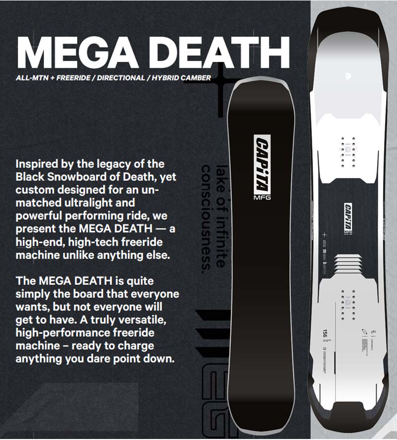 CAPiTA 24-25 CAPITA / キャピタ 訳あり品 MEGA DEATH メガデス メンズ