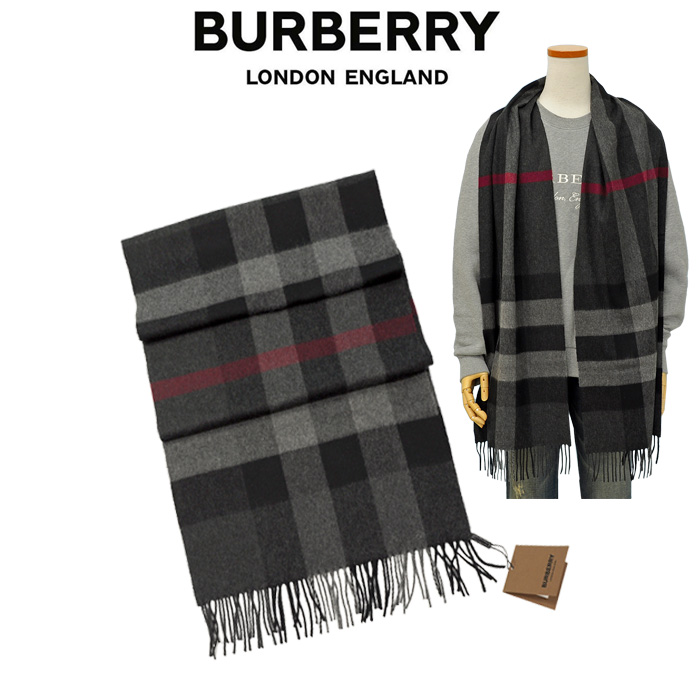 BURBERRY（バーバリー） マフラー カシミヤ100% ロング 大判 英国