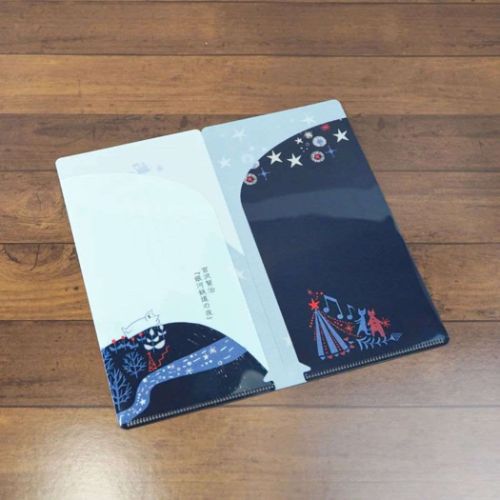 ミニクリアファイル チケットホルダー 宮沢賢治 銀河鉄道の夜 木野瀬