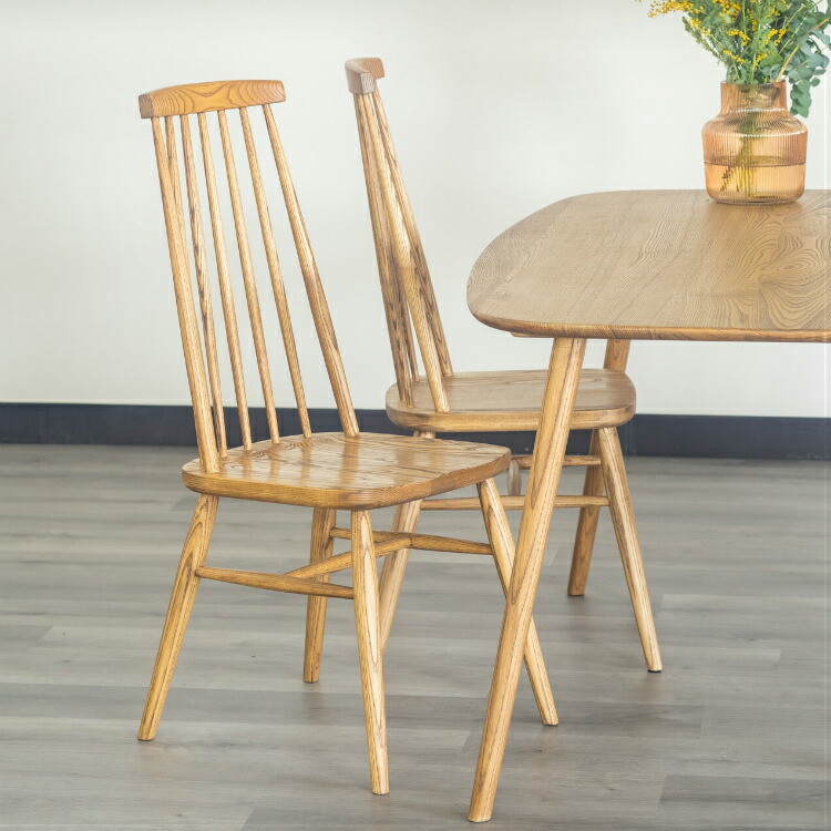 ダイニングチェア ウィンザーチェア 木製 背もたれ ハイバック