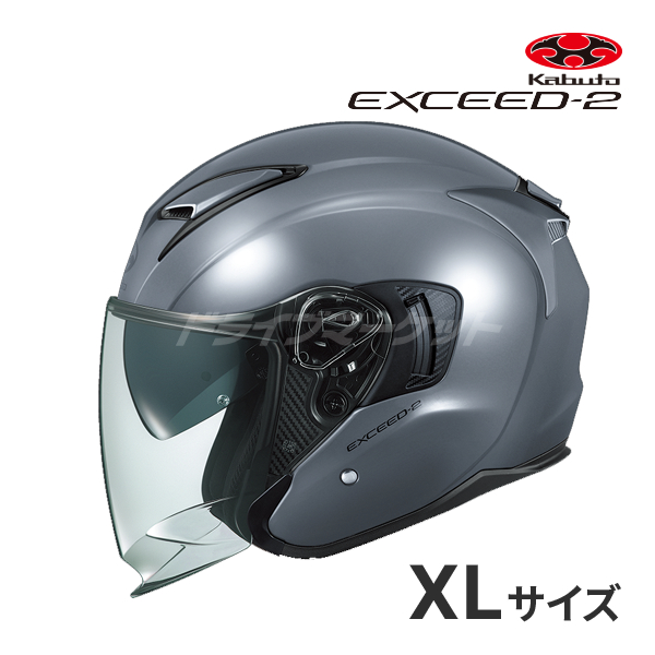 EXCEED OGK KABUTO EXCEED-2 グレー XL(61-62cm) ヘルメットバイク