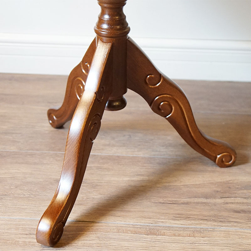 イタリア家具 コーヒーテーブル ブラウン 木製 象嵌半艶仕上げ 組立式