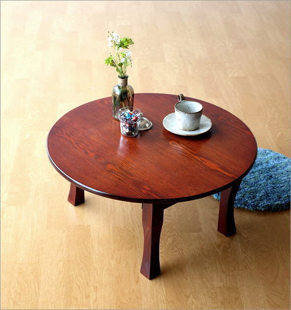 ちゃぶ台 円卓 60cm おしゃれ 和 丸テーブル 和風 カフェ 丸型 丸い