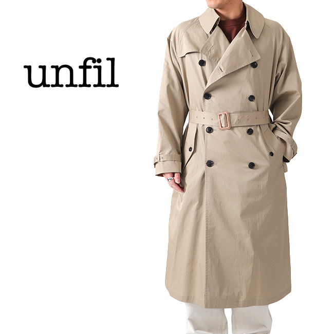 UNFIL（アンフィル） ウールギャバジン バルマカーンコート WZSP-UM201