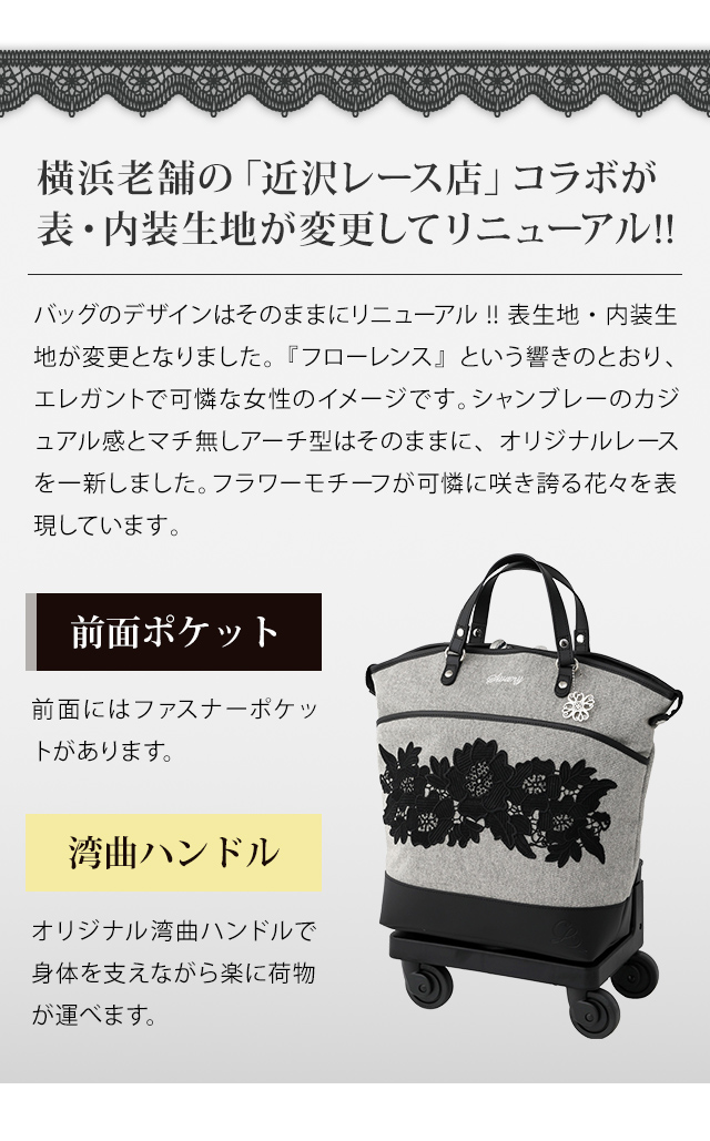 SWANY（スワニー） キャリーバッグ 近沢レース店 コラボ ショッピング