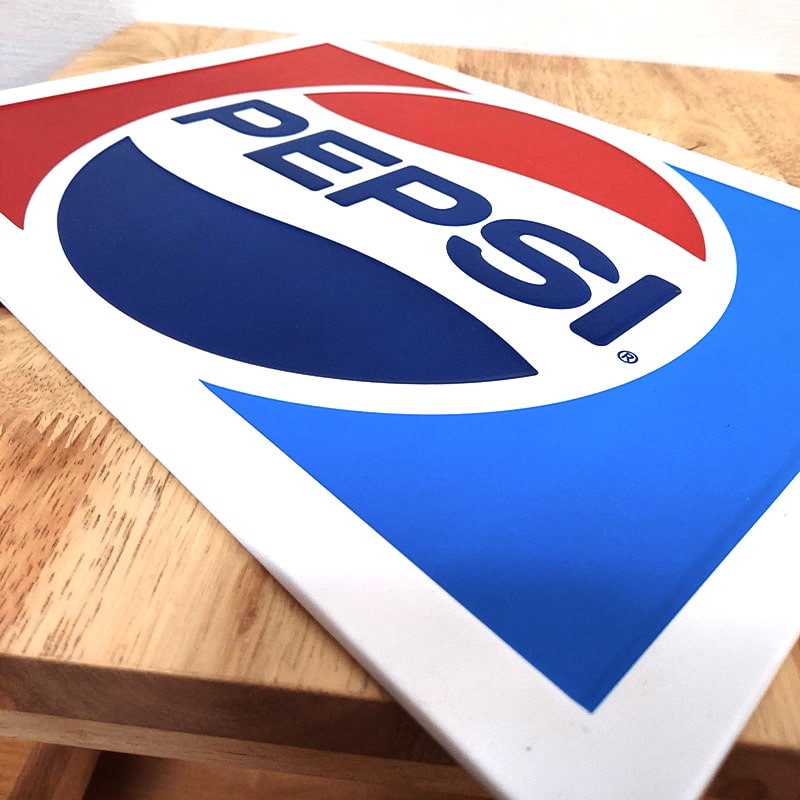 PEPSI（ペプシ） ブリキ看板 コーラ ロゴ アンティーク おしゃれ