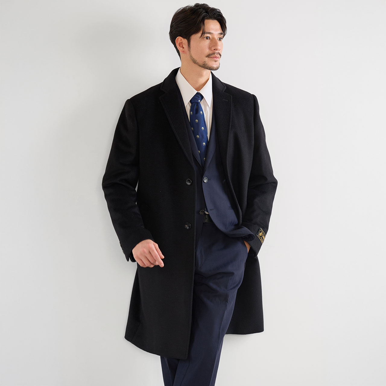 sankyo shokai（三京商会） カシミヤ チェスターコート フォーマル