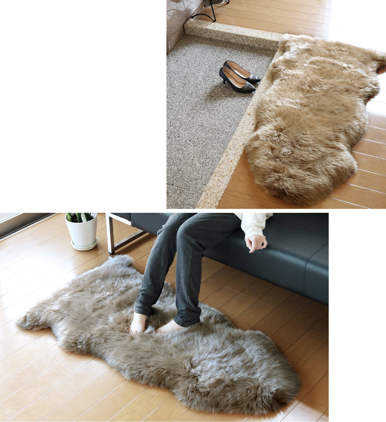 sankyo shokai（三京商会） ［期間限定価格］ムートン ラグ 1.5匹物