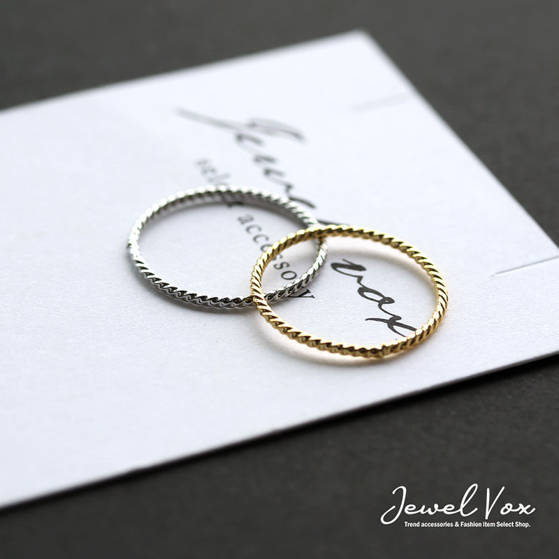 Jewel VOX リング 指輪 アクセ ニッケルフリー ツイスト シンプル