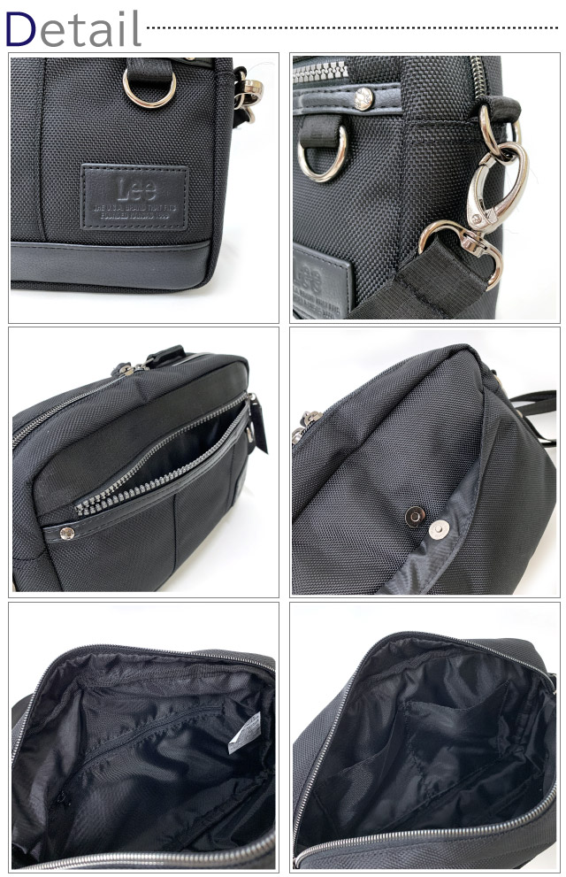 Lee（リー） メンズ ショルダーバッグ ヨコ型 ミニショルダー 旅行