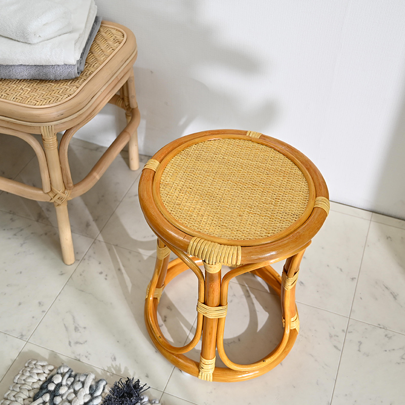 籐の椅子 スツール 腰掛け 脱衣所 脱衣場 玄関 和風 軽い 母の日 父の