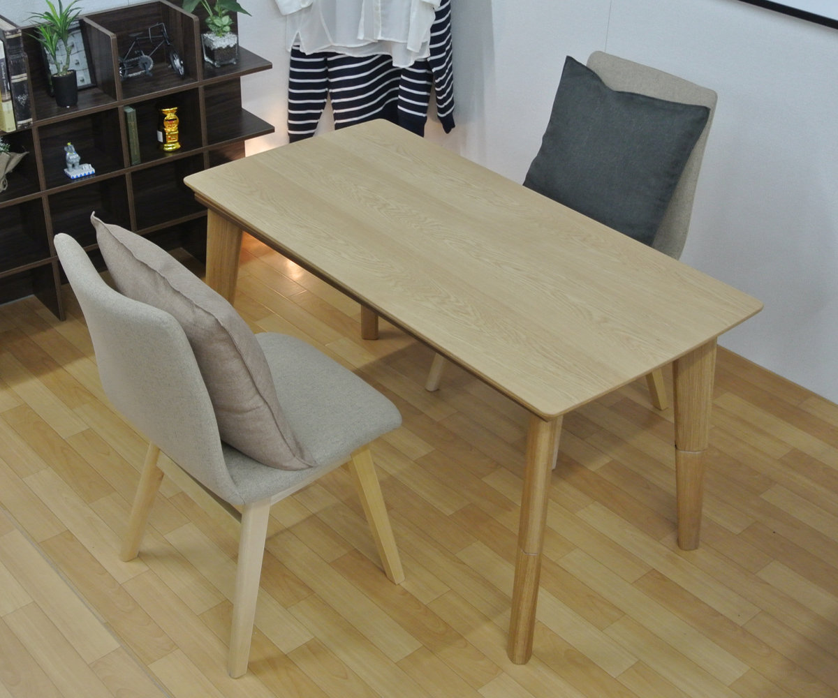 デスクこたつ 幅120cm NEW諏訪 高さ調節 木製 （ こたつ 2way ハイ