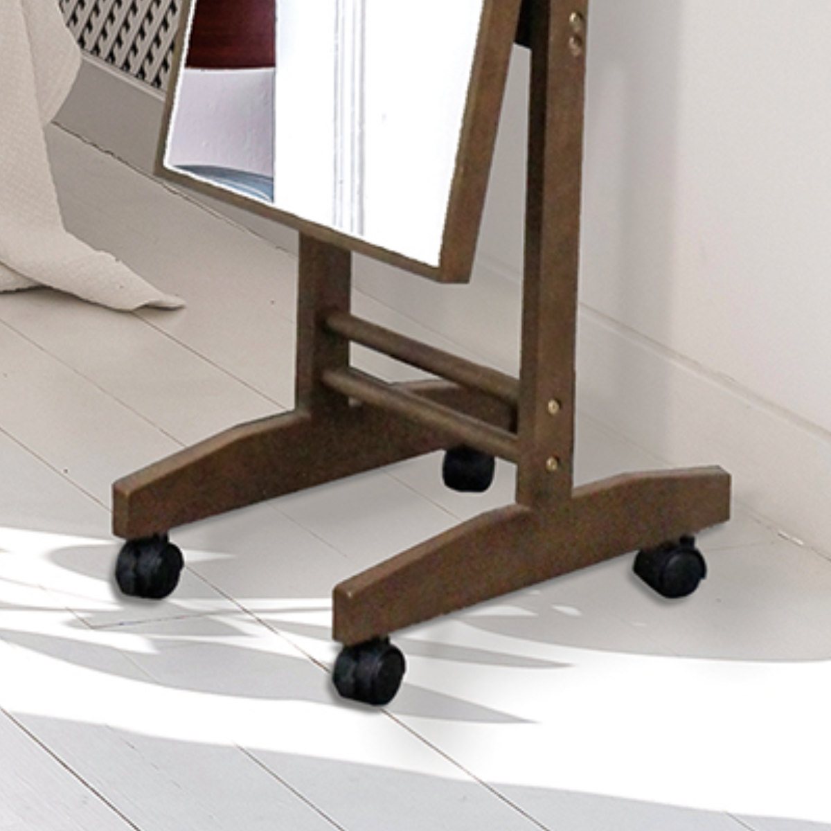 塩川光明堂 スタンドミラー 32×150cm 全身 キャスター （ 姿見 鏡