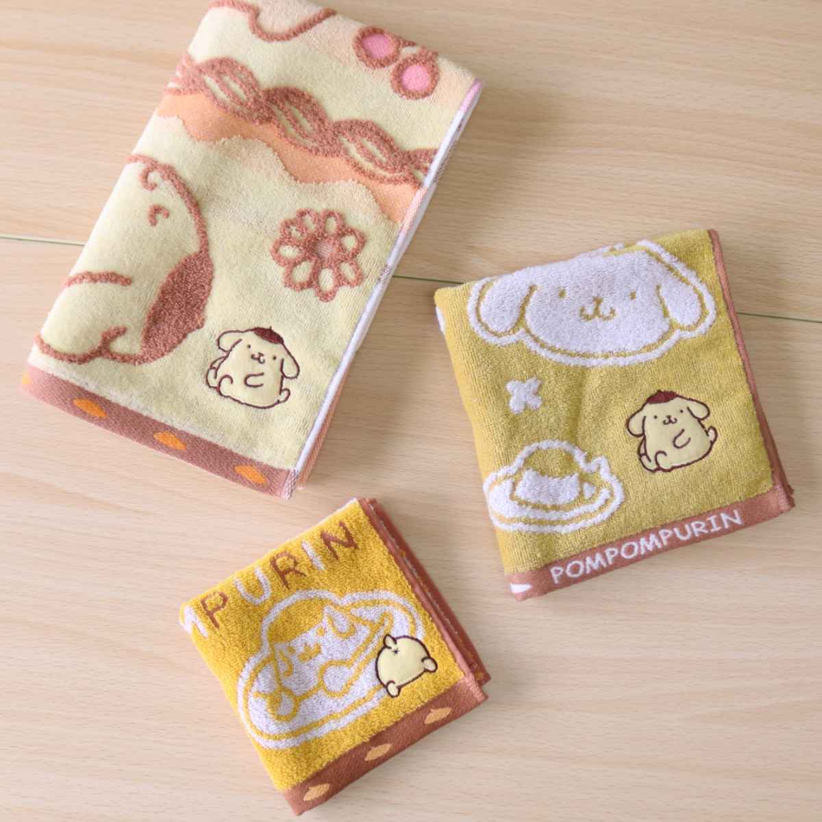 sanrio（サンリオ） フェイスタオル ポムポムプリン パフェ 34×80cm