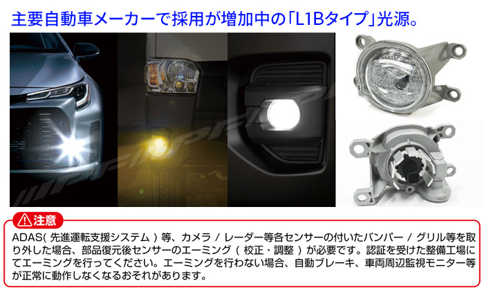 IPF LED フォグランプ 車用 L1B 5000lm 6500K ホワイト 12V用 5L1FLM 2