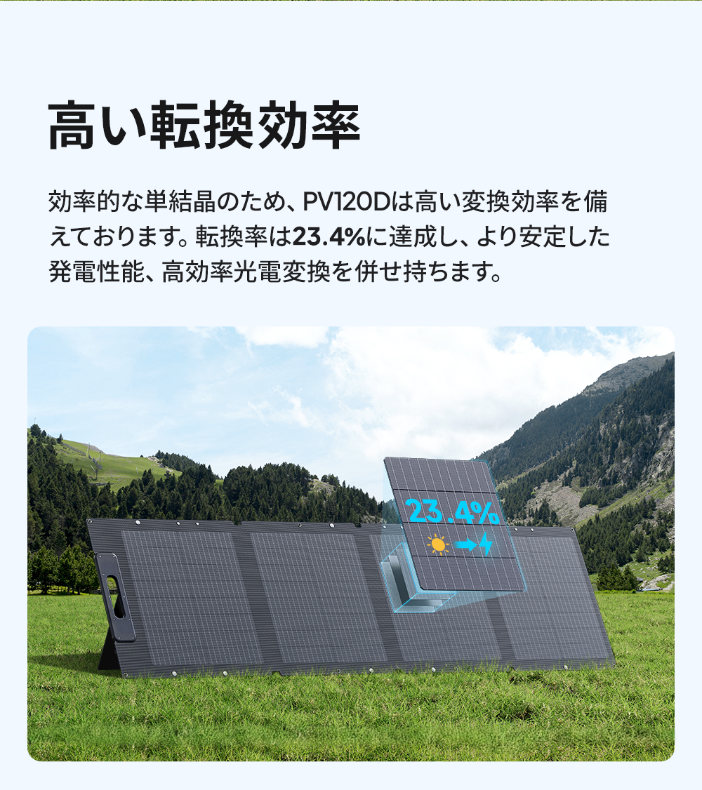BLUETTI 【クーポンで26,040円 2/27~】BLUETTI ソーラーパネル 120W