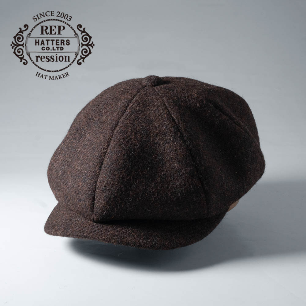 ハリスツイード キャスケット メンズ 秋冬 ウール100％ ツイード 帽子
