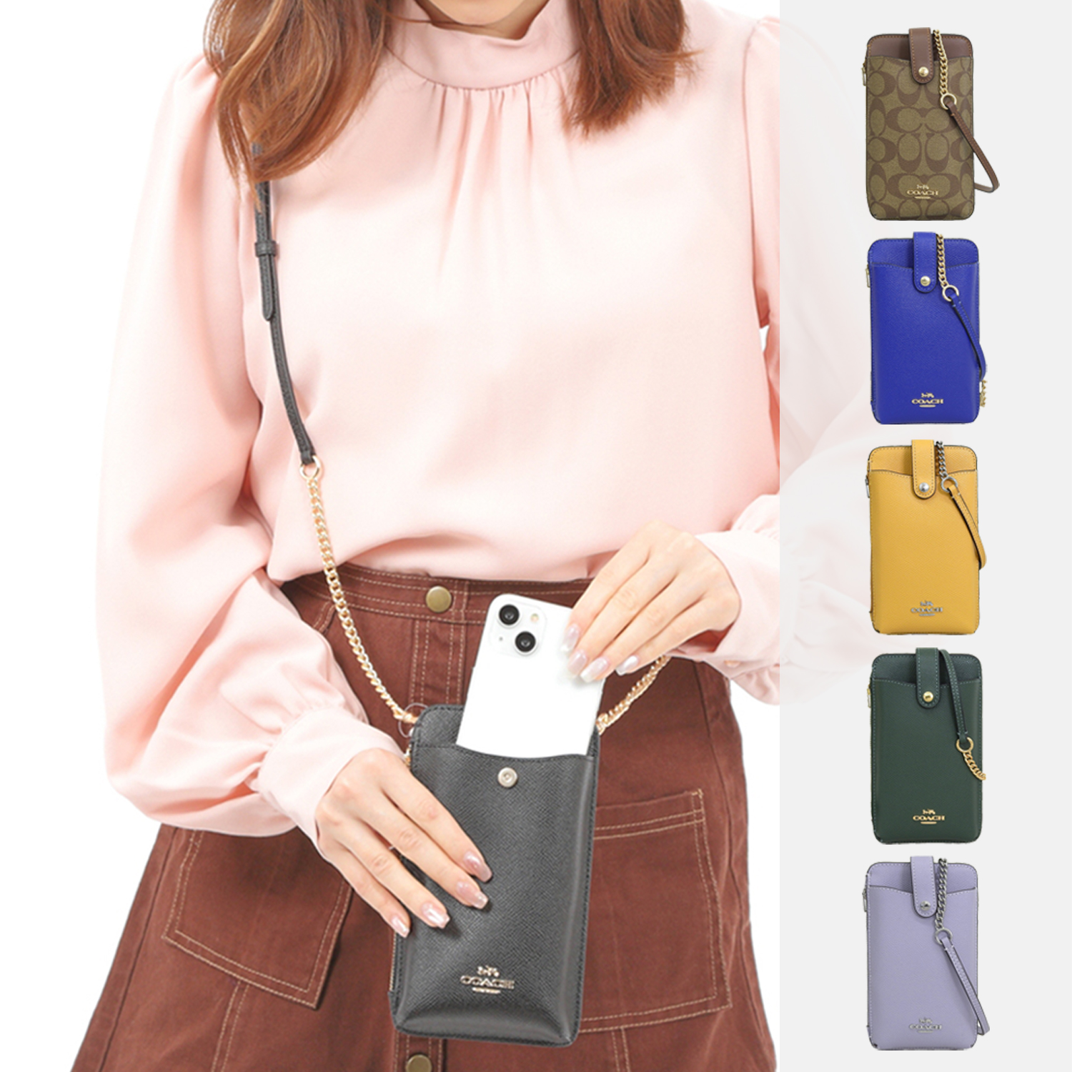 COACH（コーチ） ポシェット スマホショルダー スマホポーチ