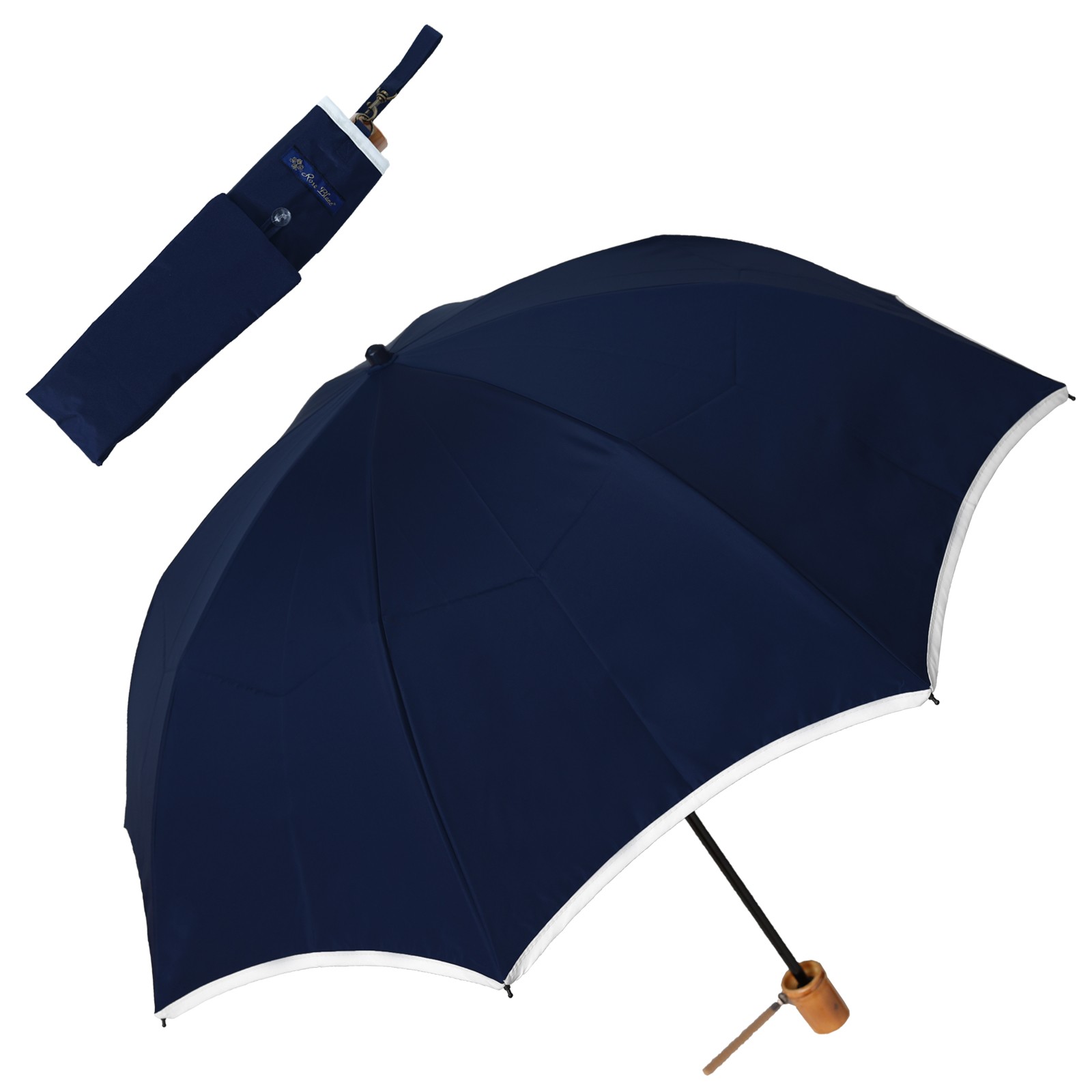 ロサブラン 日傘 レディース 折りたたみ 完全遮光 晴雨兼用 軽量 2段