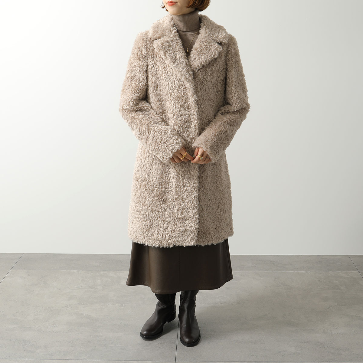 HERNO（ヘルノ） エコファーコート GC000503D 12421 レディース ロング