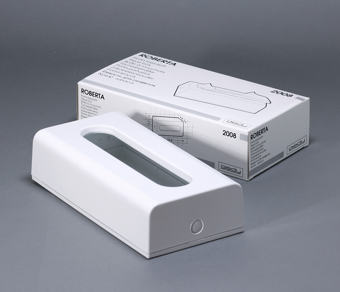 gedy ゲディ ティッシュボックス ホワイト Tissue Box White Makio