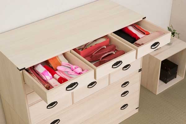 和装小物 着物 収納 桐 タンス 箪笥 チェスト 引き出し 4段 日本製