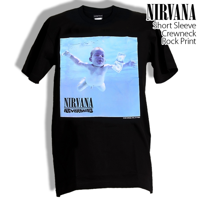 ロックtシャツ バンドtシャツ パンク Nirvana ニルヴァーナ 海を泳ぐ