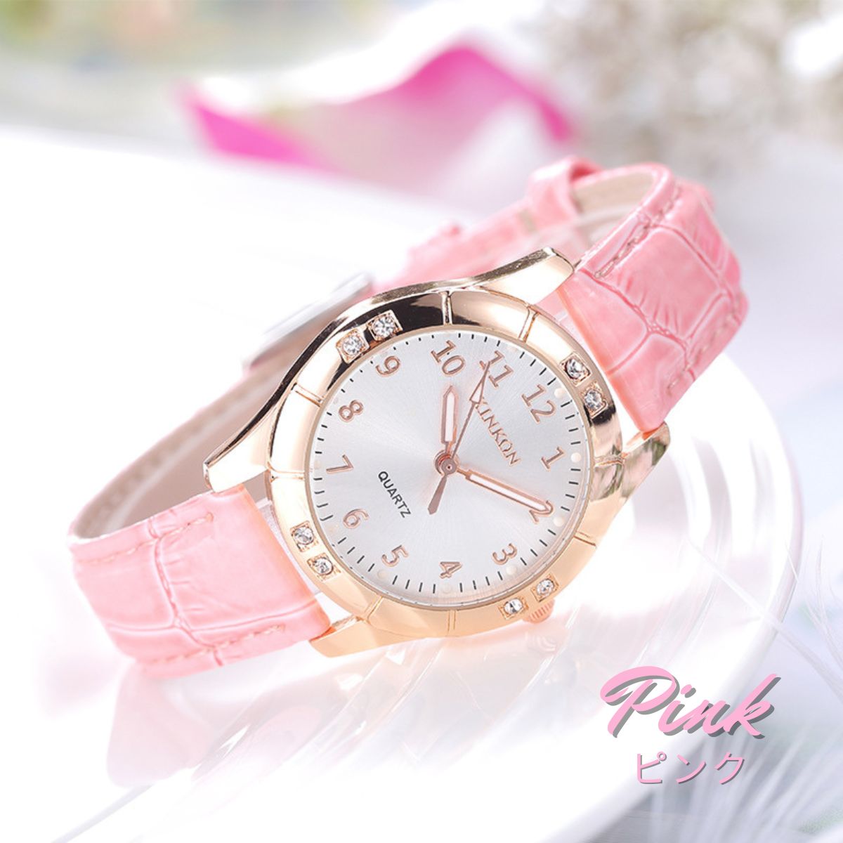 腕時計 レディース レディース腕時計 3気圧防水 レザーベルト 強化