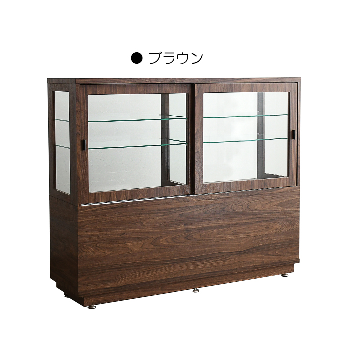 業務用 什器 ショーケース 飾り棚 幅130cm キャビネット カウンター