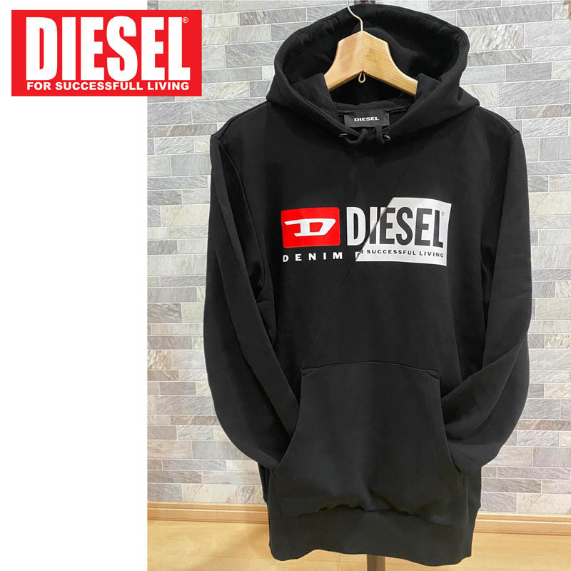 DIESEL（ディーゼル） Wロゴ プリント スウェット プルオーバー
