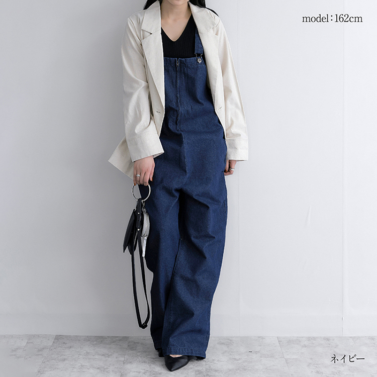 デッキサロペット オーバーオール フロントジップ : Fetchcollection