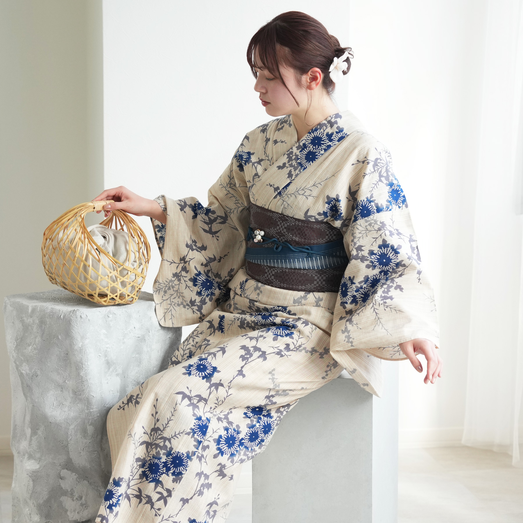 utatane 浴衣 レディース セット utatane×注染工房 浴衣3点セット 先