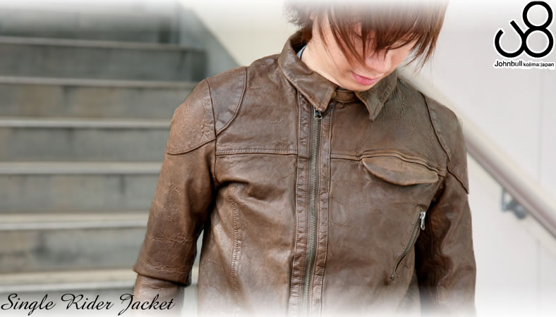 Johnbull（ジョンブル） ラムレザー シングルライダース ジャケット