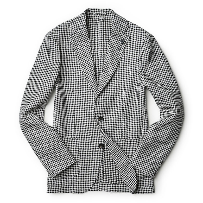 LARDINI（ラルディーニ） ジャケット ホップサック ハウンドトゥース