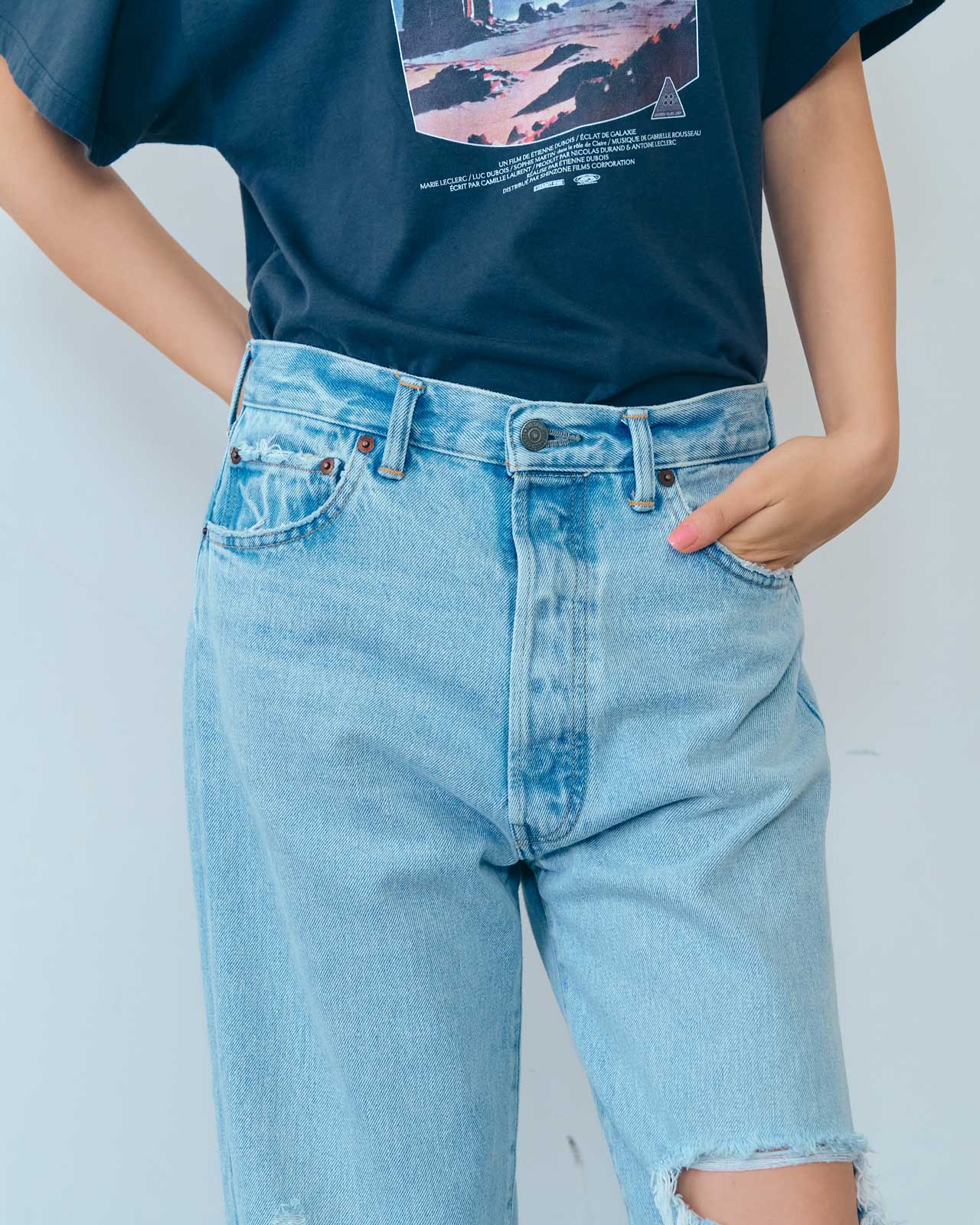 NEW YORKER DENIM PANTS (DAMAGED) – Shinzone