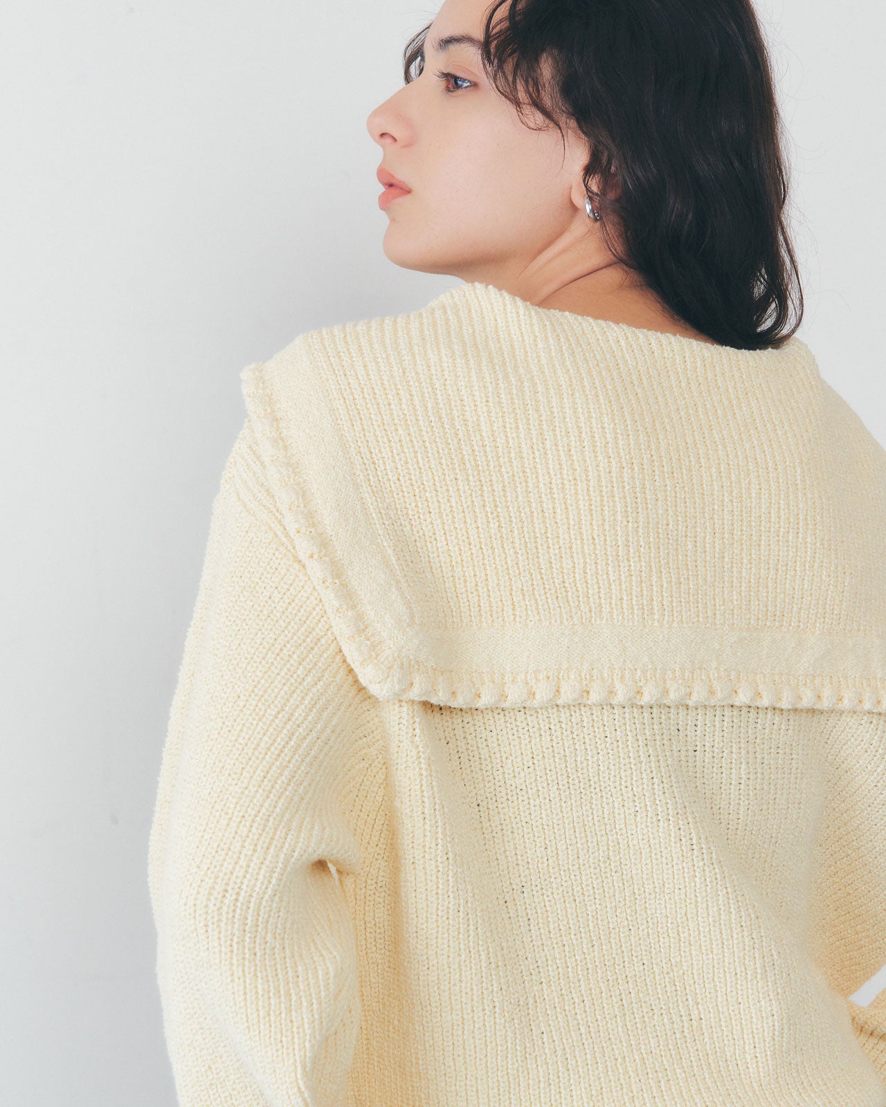 SAILOR COLLAR KNIT CARDIGAN – Shinzone